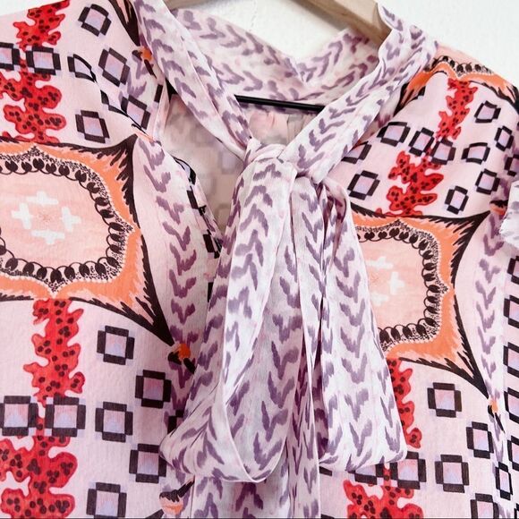 Temperley London 100% silk Etoile Printed Blouse size US6(UK10) - Picture 8 of 12